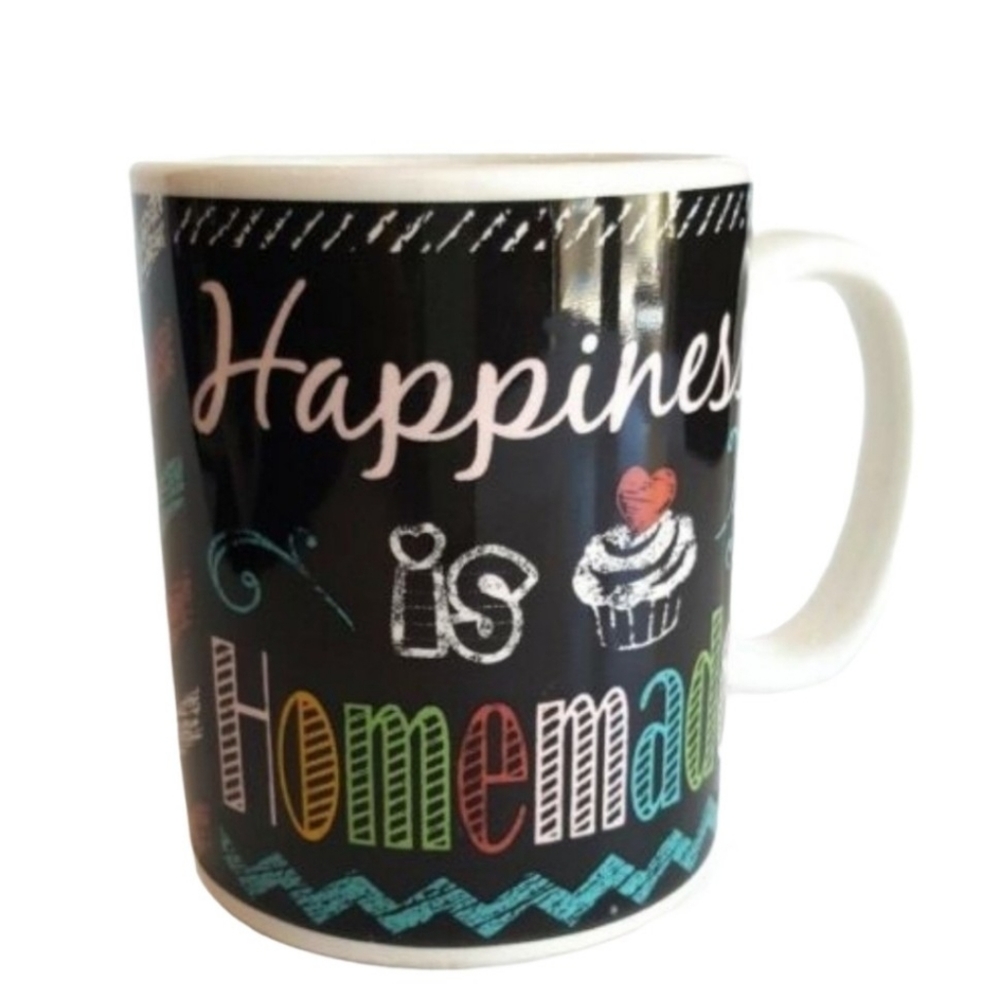 Coffee Mug Cup Large Happiness is Homemade Mug ceramic 18 Ft oz  *